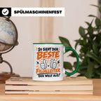 Bester Filialleiter Tasse, Geschenk für Chef, Spruchbecher F – Grün [farbe:grün]