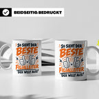 Bester Filialleiter Tasse, Geschenk für Chef, Spruchbecher F – Weiß [farbe:weiß]
