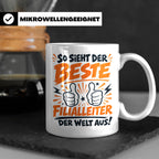 Bester Filialleiter Tasse, Geschenk für Chef, Spruchbecher F – Weiß [farbe:weiß]