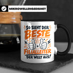 Bester Filialleiter Tasse, Geschenk für Chef, Spruchbecher F – Schwarz [farbe:schwarz]