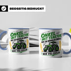 Onkel mit Traktor Tasse für den besten Onkel der Welt, lusti – Blau [farbe:blau]