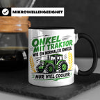 Onkel mit Traktor Tasse für den besten Onkel der Welt, lusti – Schwarz [farbe:schwarz]