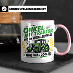 Onkel mit Traktor Tasse für den besten Onkel der Welt, lusti – Rosa [farbe:rosa]