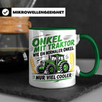 Onkel mit Traktor Tasse für den besten Onkel der Welt, lusti – Grün [farbe:grün]