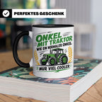 Onkel mit Traktor Tasse für den besten Onkel der Welt, lusti – Schwarz [farbe:schwarz]