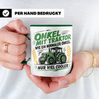 Onkel mit Traktor Tasse für den besten Onkel der Welt, lusti – Grün [farbe:grün]