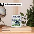 Onkel Traktor Tasse mit Spruch "Mein Papa ist toll aber mein – Weiß [farbe:weiß]