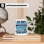 Klempner Tasse mit Spruch Zwei Arten von Menschen. Geschenk  – Weiß [farbe:weiß]