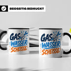 Gas Wasser Scheisse Tasse für Klempner, Installateur, Anlage – Schwarz [farbe:schwarz]
