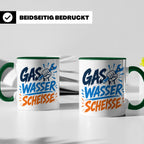 Gas Wasser Scheisse Tasse für Klempner, Installateur, Anlage – Grün [farbe:grün]