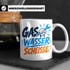Gas Wasser Scheisse Tasse für Klempner, Installateur, Anlage – Weiß [farbe:weiß]