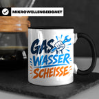 Gas Wasser Scheisse Tasse für Klempner, Installateur, Anlage – Schwarz [farbe:schwarz]