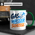 Gas Wasser Scheisse Tasse für Klempner, Installateur, Anlage – Grün [farbe:grün]