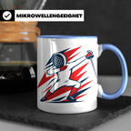 Dabbing Fechter Tasse lustiges Fechten Geschenk für Fechtspo – Blau [farbe:blau]