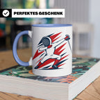 Dabbing Fechter Tasse lustiges Fechten Geschenk für Fechtspo – Blau [farbe:blau]