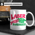 Laber Rhabarber Tasse, lustiger Spruch für Vielredner & Quat – Weiß [farbe:weiß]