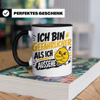 Gefährlicher als ich aussehe Tasse mit bösem Küken Motiv, lu – Schwarz [farbe:schwarz]