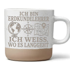 Ich bin Erdkundelehrer und weiß wo es langgeht Tasse - Lustiges Gesche – Bild 1