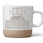 Informatiklehrer hast du es schon aus und wieder eingeschaltet Tasse - – Bild 1