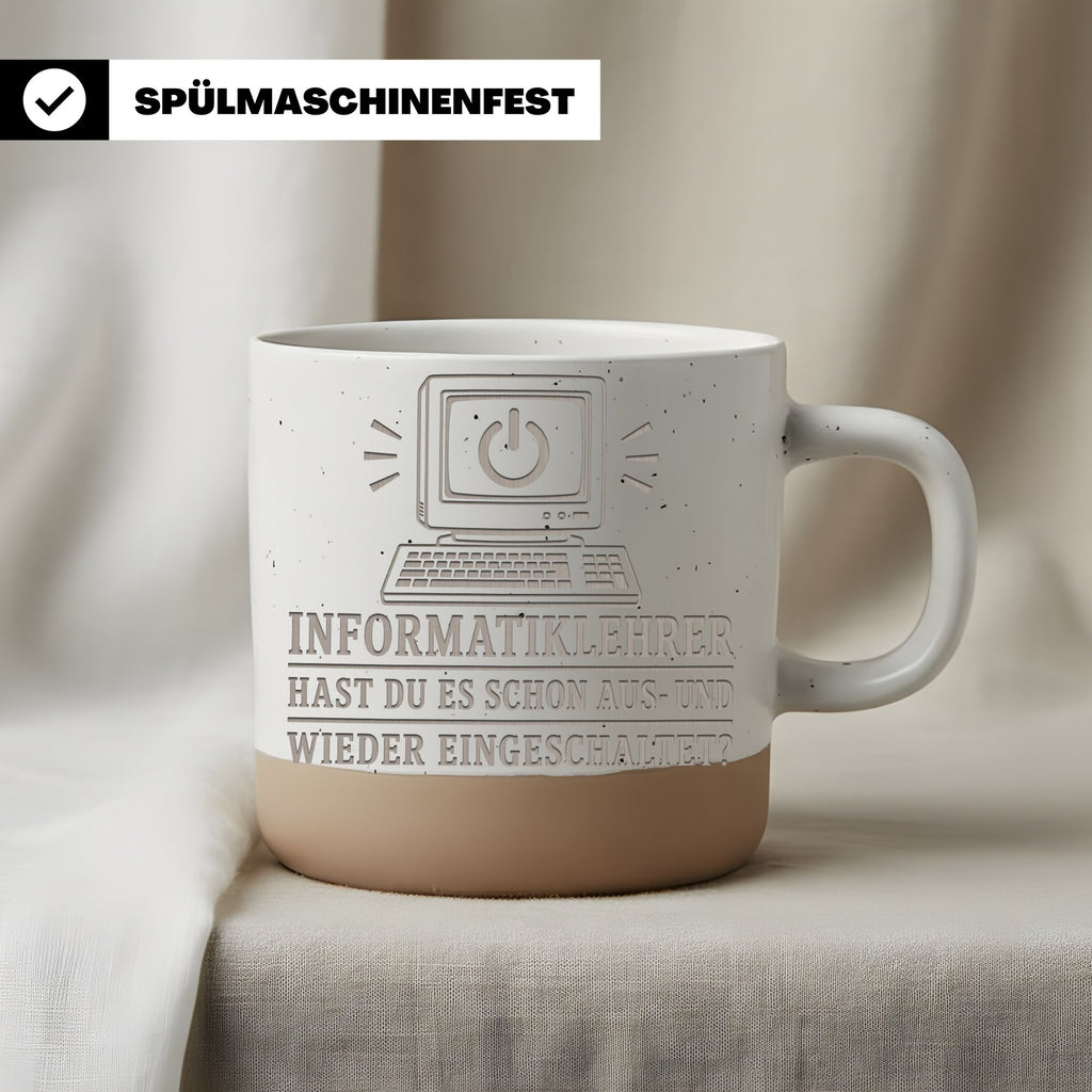 Informatiklehrer hast du es schon aus und wieder eingeschaltet Tasse - – Bild 3