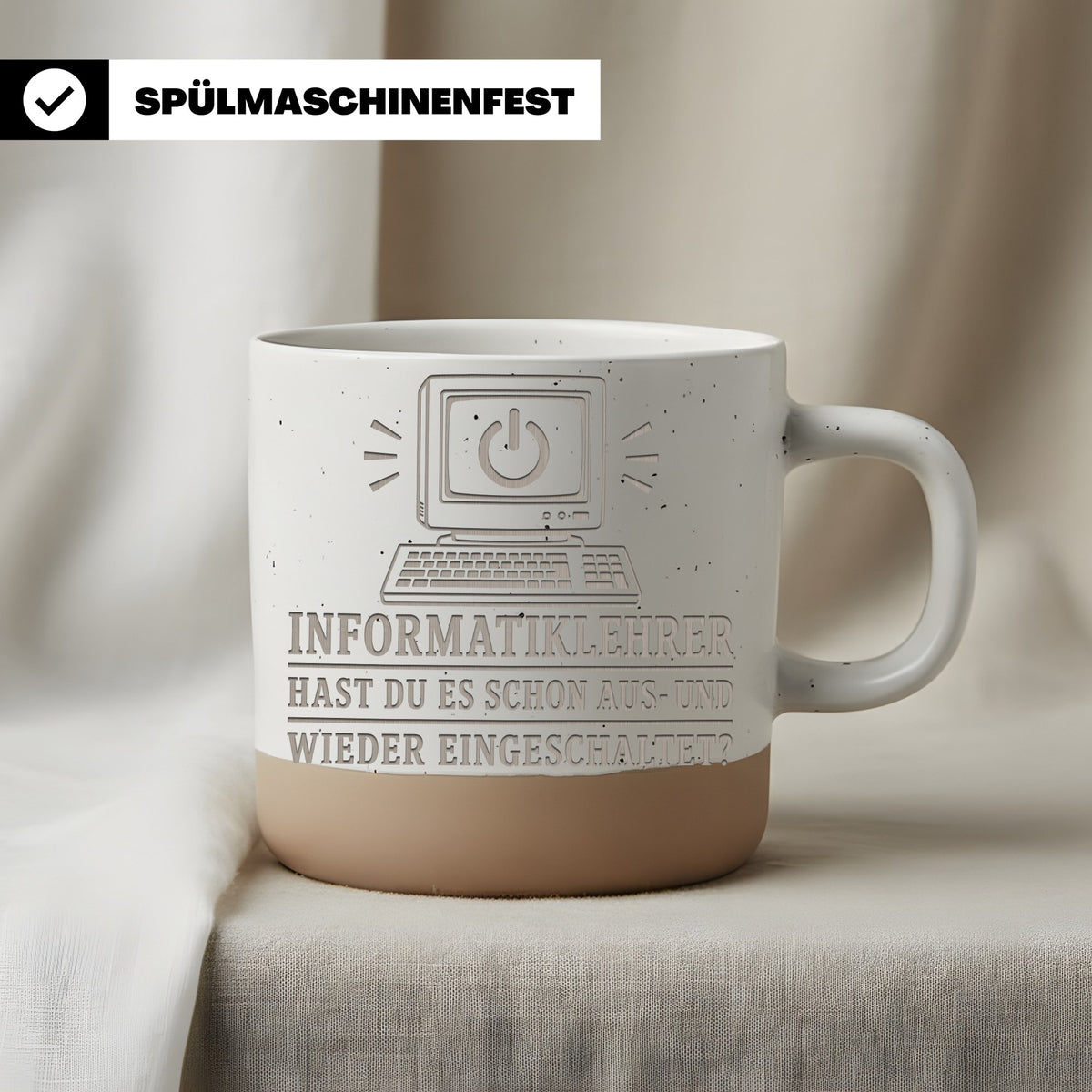 Informatiklehrer hast du es schon aus und wieder eingeschaltet Tasse - – Bild 3