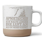 Apnoetaucher ich halte länger die Luft an als du reden kannst Tasse -  – Bild 1