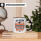 Mechaniker Tasse mit Spruch | KFZ Mechatroniker Geschenkidee – Schwarz [farbe:schwarz]