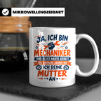Mechaniker Tasse mit Spruch | KFZ Mechatroniker Geschenkidee – Weiß [farbe:weiß]