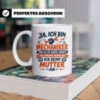 Mechaniker Tasse mit Spruch | KFZ Mechatroniker Geschenkidee – Weiß [farbe:weiß]