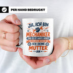 Mechaniker Tasse mit Spruch | KFZ Mechatroniker Geschenkidee – Weiß [farbe:weiß]