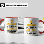 Elektriker Opa Tasse mit Spruch 'Nichts kann mich schocken'  – Rot [farbe:rot]