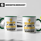 Elektriker Opa Tasse mit Spruch 'Nichts kann mich schocken'  – Grün [farbe:grün]