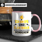 Elektriker Opa Tasse mit Spruch 'Nichts kann mich schocken'  – Rosa [farbe:rosa]