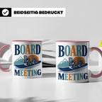 Snowboard Tasse Board Meeting, lustiger Spruch für Snowboard – Rosa [farbe:rosa]
