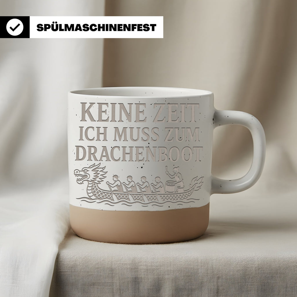 Keine Zeit ich muss zum Drachenboot Tasse - Geschenk für Paddler & Tea – Bild 3