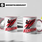 Kickboxen Tasse mit Kämpfer Motiv für Kampfsportler, Geschen – Rosa [farbe:rosa]
