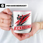 Kickboxen Tasse mit Kämpfer Motiv für Kampfsportler, Geschen – Rosa [farbe:rosa]