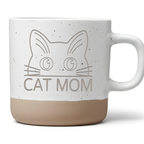 Katze Tasse Cat Mom Geschenk für Katzenmama Kaffeetasse Minimalistisch Design Süße Katze Geburtstag Geschenkidee Frauen Haustier Teetasse