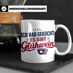 Glühwein Tasse 'Ich hab gekocht', lustiger Weihnachtsmarkt B – Weiß [farbe:weiß]