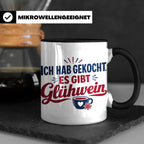 Glühwein Tasse 'Ich hab gekocht', lustiger Weihnachtsmarkt B – Schwarz [farbe:schwarz]