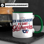 Glühwein Tasse 'Ich hab gekocht', lustiger Weihnachtsmarkt B – Grün [farbe:grün]
