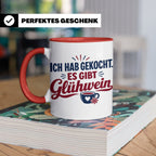 Glühwein Tasse 'Ich hab gekocht', lustiger Weihnachtsmarkt B – Rot [farbe:rot]