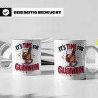 Glühwein Tasse mit Spruch It's Time for Glühwein Weihnachtsm – Weiß [farbe:weiß]