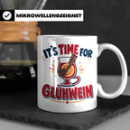 Glühwein Tasse mit Spruch It's Time for Glühwein Weihnachtsm – Weiß [farbe:weiß]