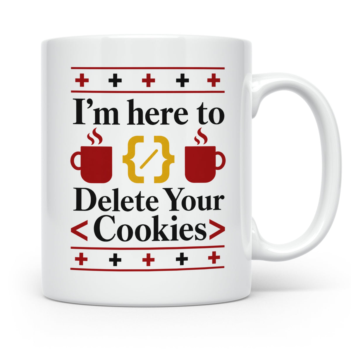 Programmierer Tasse "Delete Your Cookies" Lustiger Coder Spr – Weiß [farbe:weiß]