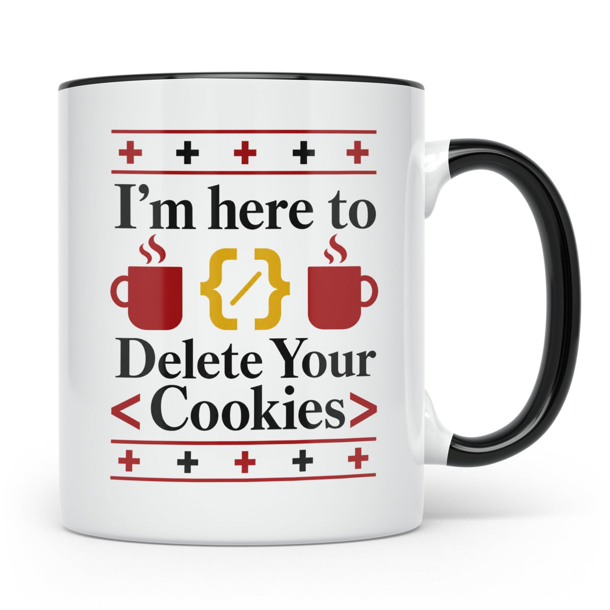 Programmierer Tasse "Delete Your Cookies" Lustiger Coder Spr – Schwarz [farbe:schwarz]
