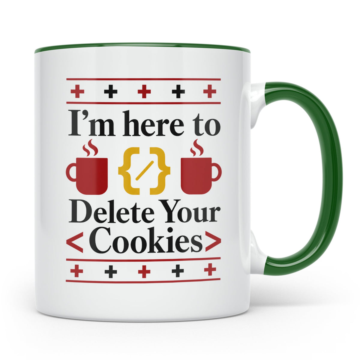 Programmierer Tasse "Delete Your Cookies" Lustiger Coder Spr – Grün [farbe:grün]