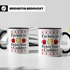 Programmierer Tasse "Delete Your Cookies" Lustiger Coder Spr – Schwarz [farbe:schwarz]