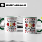 Programmierer Tasse "Delete Your Cookies" Lustiger Coder Spr – Grün [farbe:grün]