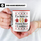 Programmierer Tasse "Delete Your Cookies" Lustiger Coder Spr – Rot [farbe:rot]